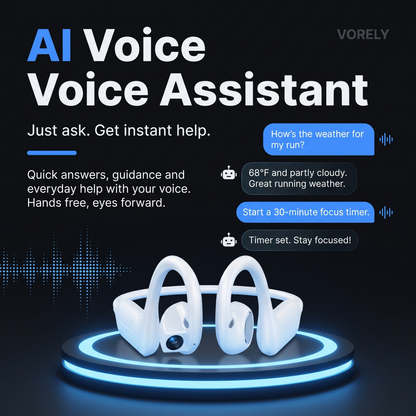 Vorely Open-Ear Camera Headset